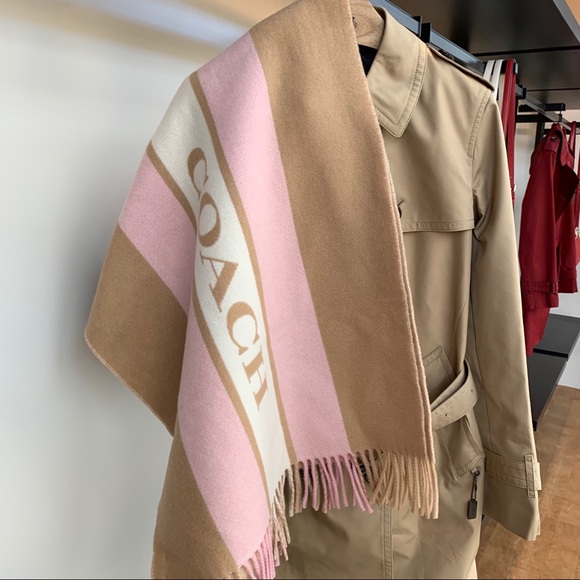 Coach Varsity Stripe Oversized Scarf - Picture 2 of 8